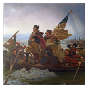 Washington Crossing the Delaware River Tile