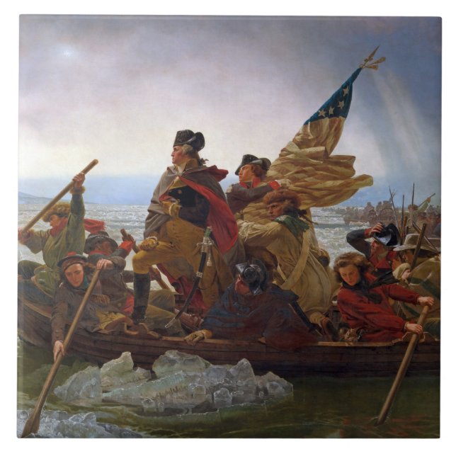 Washington Crossing the Delaware River Tile (Front)
