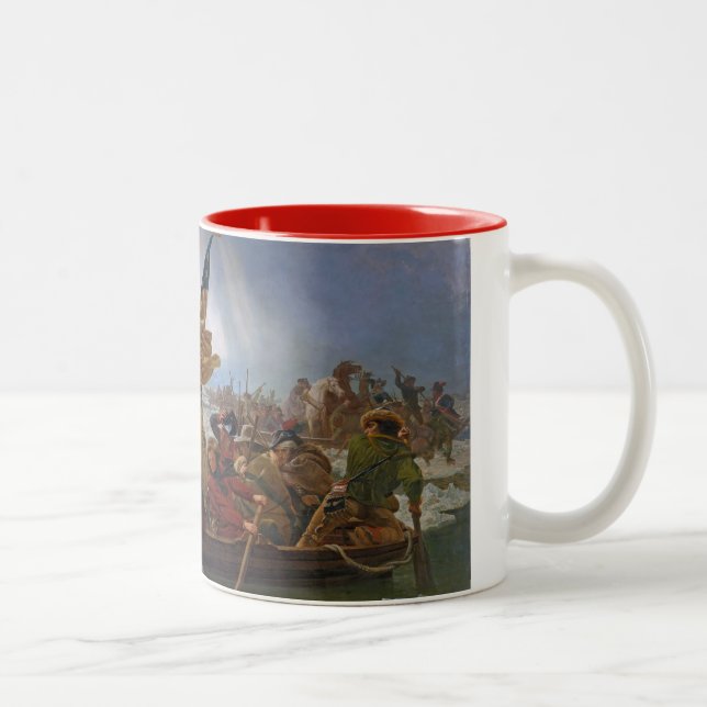 Washington Crossing the Delaware River Two-Tone Coffee Mug (Right)