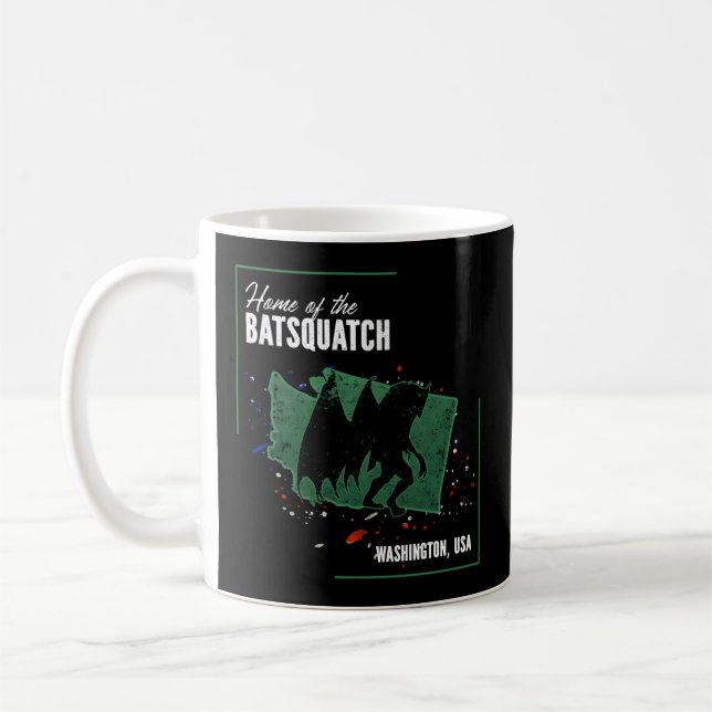 Washington - Cryptids Home Of The Batsquatch Coffee Mug (Left)