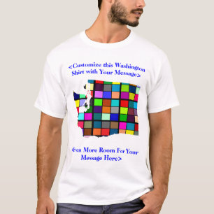 Washington Customisable Colourful Election T-Shirt