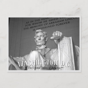Washington, D.C. - Abraham Lincoln Statue Postcard