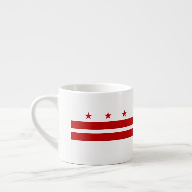 Washington, D.C Flag Espresso Cup (Left)