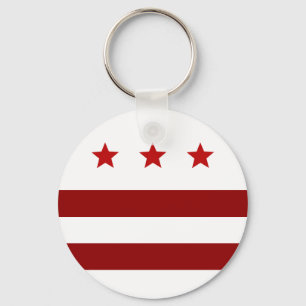 Washington D.C. flag Keychain