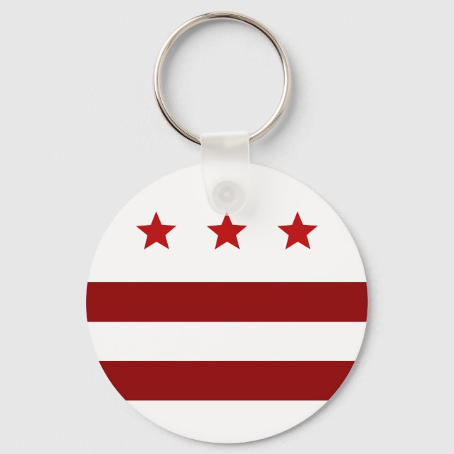 Washington D.C. flag Keychain (Front)