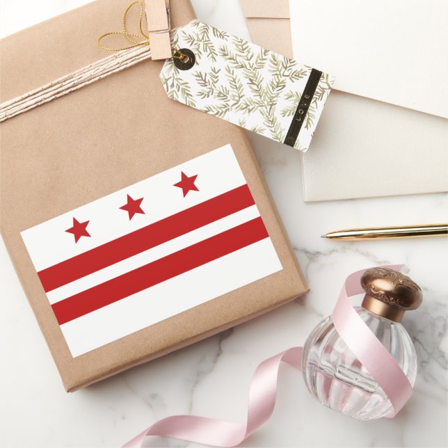 Washington d.c.  flag rectangular sticker (Gifting)