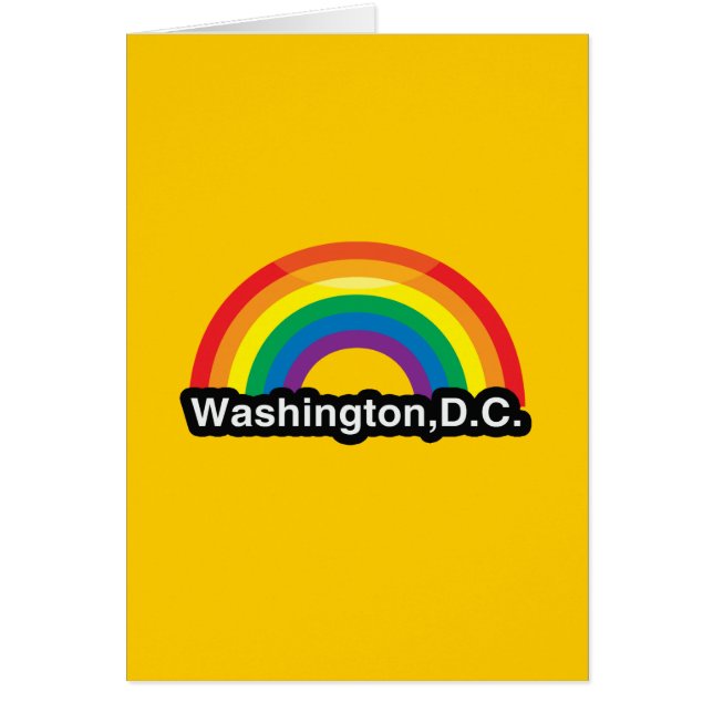 WASHINGTON D.C. LGBT PRIDE RAINBOW (Front)