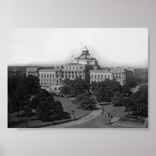 Washington, D.C., Library of Congress, Vintage Poster