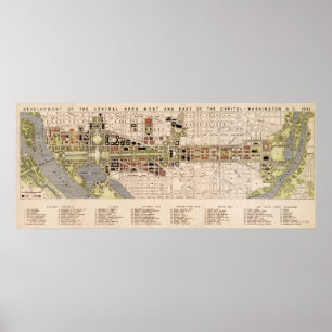 Washington D.C. Mall Plan (1941) Poster