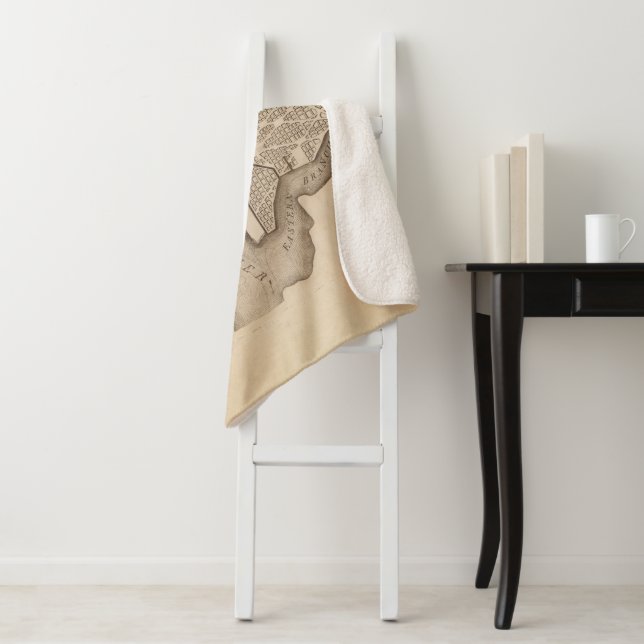 Washington, D.C. Map Sherpa Blanket (In Situ)