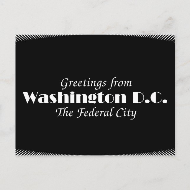 Washington D.C. Postcard (Front)