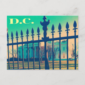 washington d.c. postcard white house