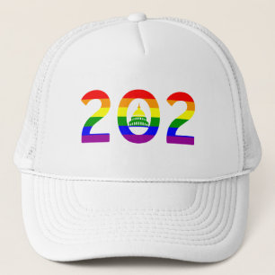 Washington D.C. Rainbow Pride Trucker Hat