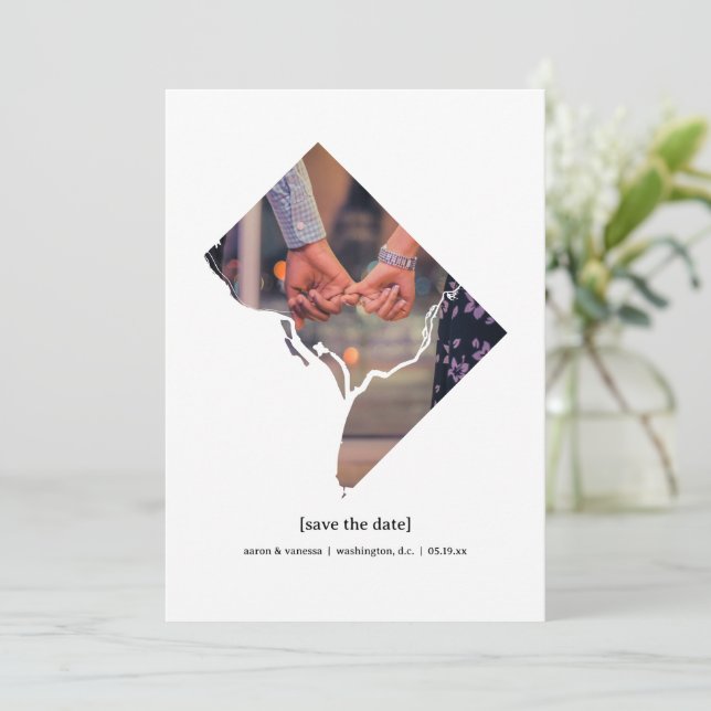 Washington, D.C. Save the Date Photo Card (Standing Front)