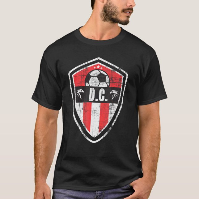 Washington D C Soccer Jersey Original Eagle Badge T-Shirt (Front)