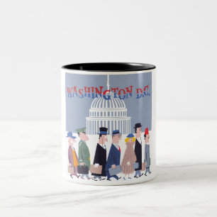 Washington D.C. Two-Tone Coffee Mug