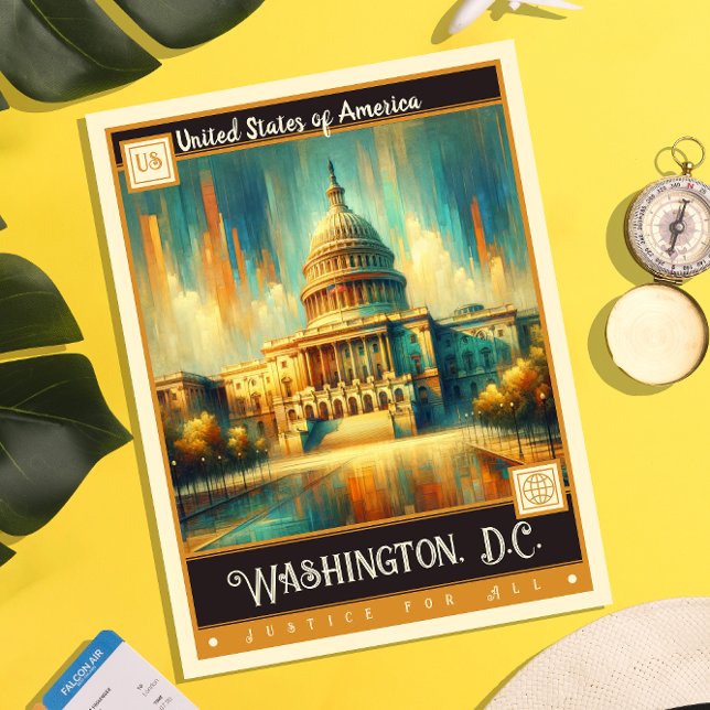 Washington, D.C., United States | Vintage Painting Postcard (Creator Uploaded)