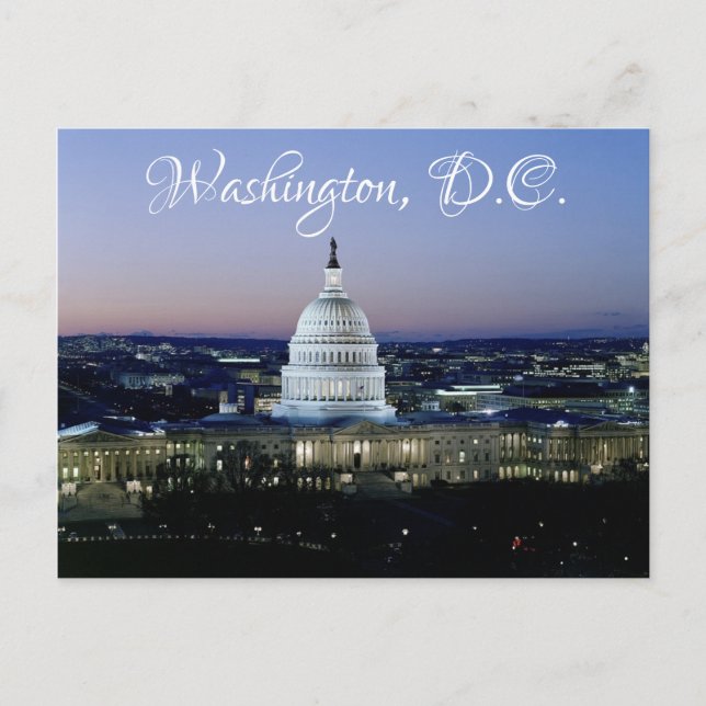 Washington D.C. US Capitol Postcard Post Card (Front)