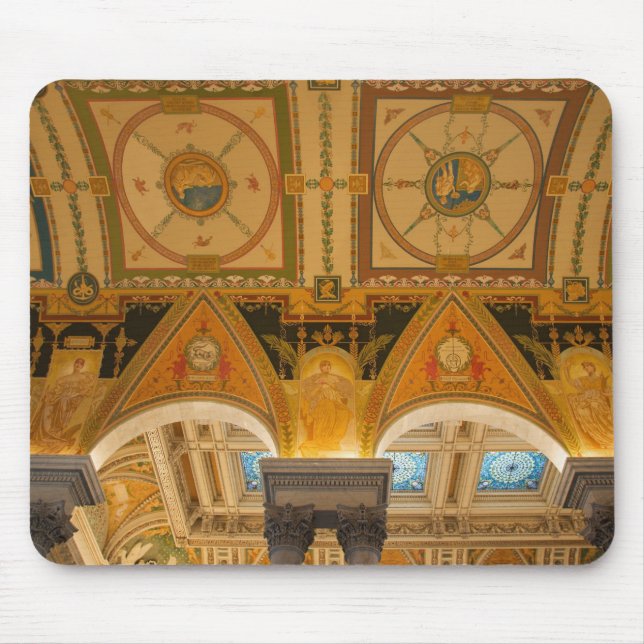 WASHINGTON, D.C. USA. Ceiling in Great Hall of Mouse Mat (Front)