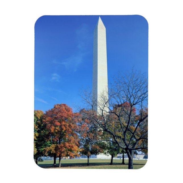 WASHINGTON, D.C. USA. Washington Monument rises Magnet (Vertical)