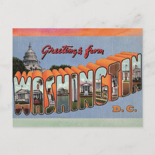 Washington D.C. Vintage Travel Postcard