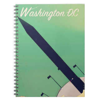 Washington D.C Vintage travel poster Notebook