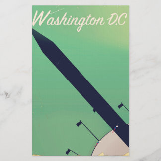 Washington D.C Vintage travel poster Stationery