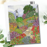 Washington D.C. Watercolor Postcard<br><div class="desc">This postcard features original watercolor artwork inspired by the beautiful flowers in Bartholdi Park, Washington D.C. A paver path surrounded by colourful blooming Spring flowers, and visited by a chatty mockingbird with the United States Capitol Building in the background. This is original art by Tiffany Duffy. See some of the...</div>