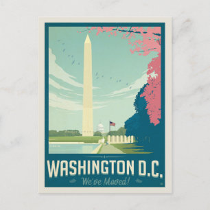 Washington, D.C. We've Moved Invitation Postcard