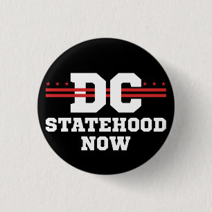 Washington DC 51st statehood now Button