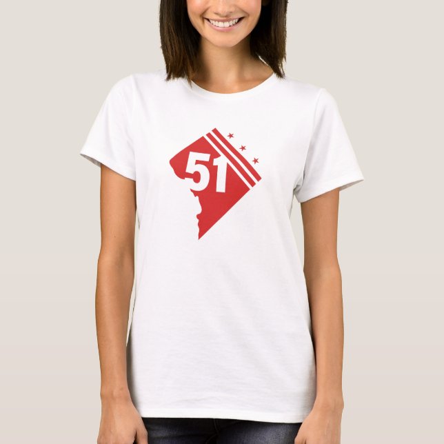 Washington DC 51st statehood T-Shirt (Front)