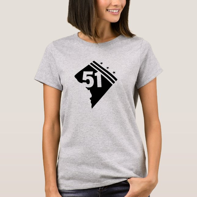 Washington DC 51st statehood T-Shirt (Front)