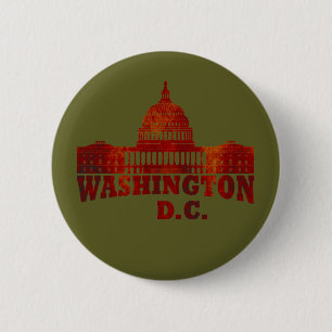 washington dc 6 cm round badge