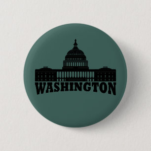washington dc 6 cm round badge