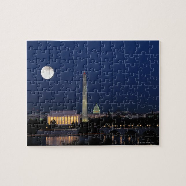 Washington DC at Night Jigsaw Puzzle (Horizontal)