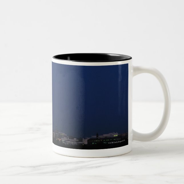 Washington DC at Night Two-Tone Coffee Mug (Right)