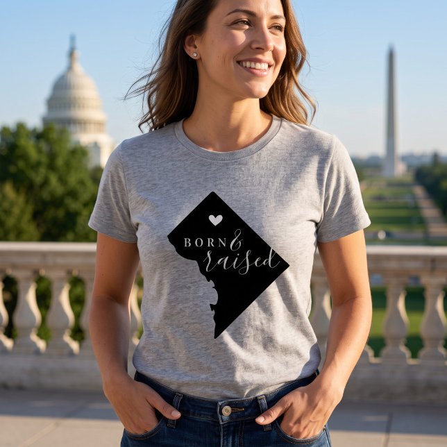 Washington DC Born and Raised State Tee (Creator Uploaded)