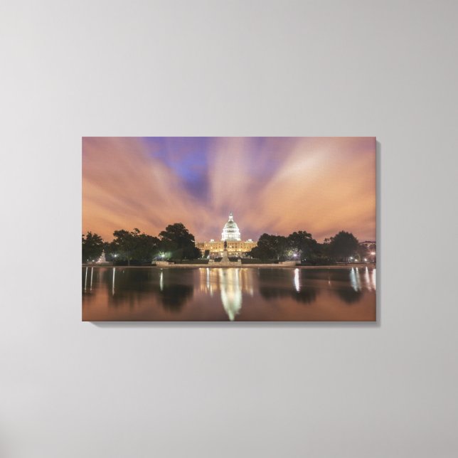 Washington DC, Capitol Building Canvas Print (Front)
