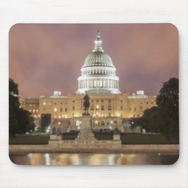 Washington DC, Capitol Building Mouse Mat (Front)