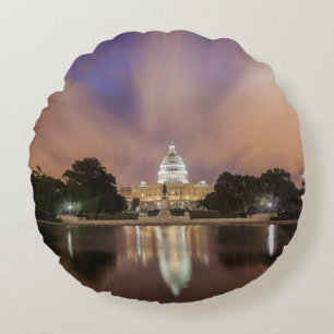 Washington DC, Capitol Building Round Cushion