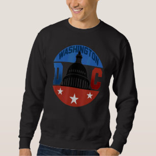 Washington Dc Capitol Hill American Flag Usa Pride Sweatshirt