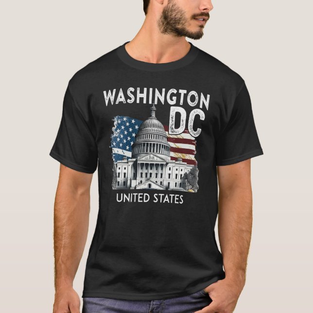 Washington DC Capitol Hill USA Souvenirs Gifts Men T-Shirt (Front)