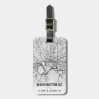 Washington, DC. City Map Topography