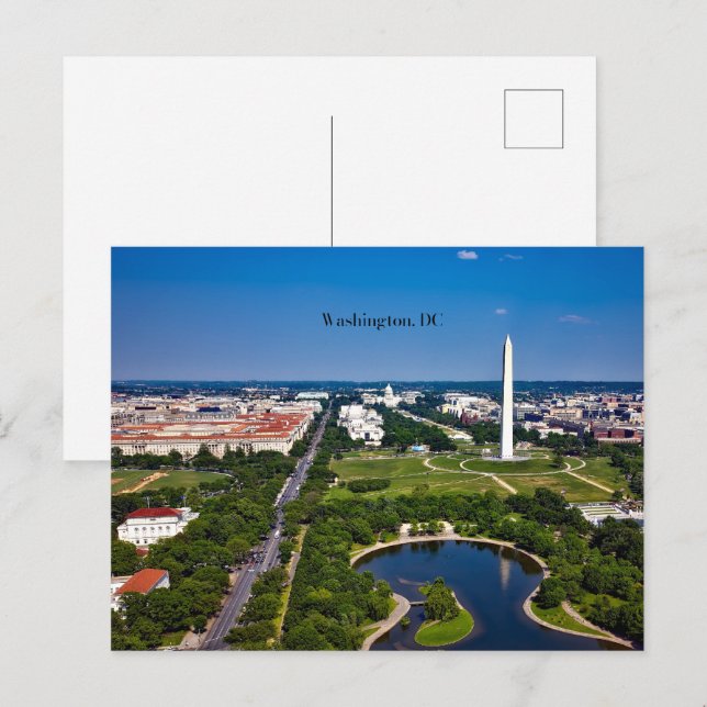 Washington DC cityscape Postcard (Front/Back)