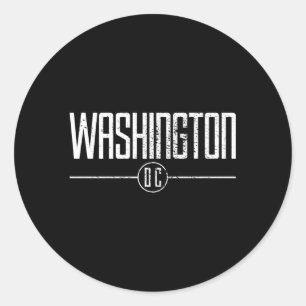 Washington Dc Classic Round Sticker