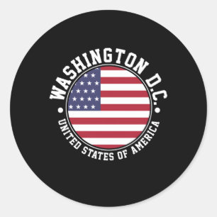 Washington Dc Classic Round Sticker