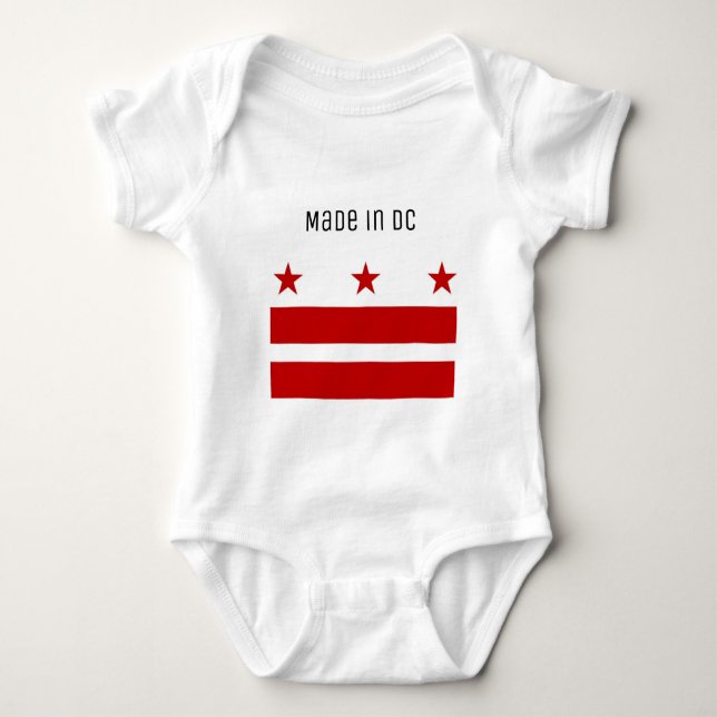 Washington DC Custom Baby Bodysuit (Front)