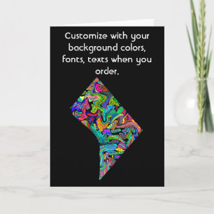 Washington DC Customise card how you want it