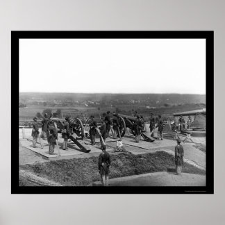 Washington, DC Defending Gun Crews 1865 Poster