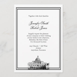 Washington DC Destination Wedding Invitation